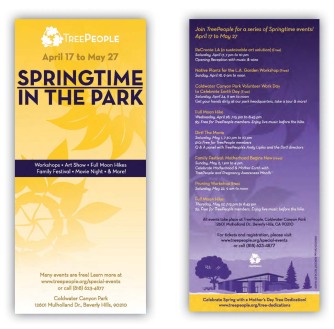 Springtime in the Park: Rack Card