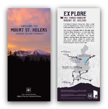 U.S. Forest Service, Mount St. Helens: Rack Card